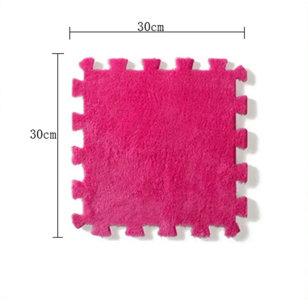 2-24PCS 30*30*1CM 패치 워크 카펫 거실 자체 접착 바닥 매트 어린이 침실 바닥 미끄럼 방지 매트 크롤링 매트