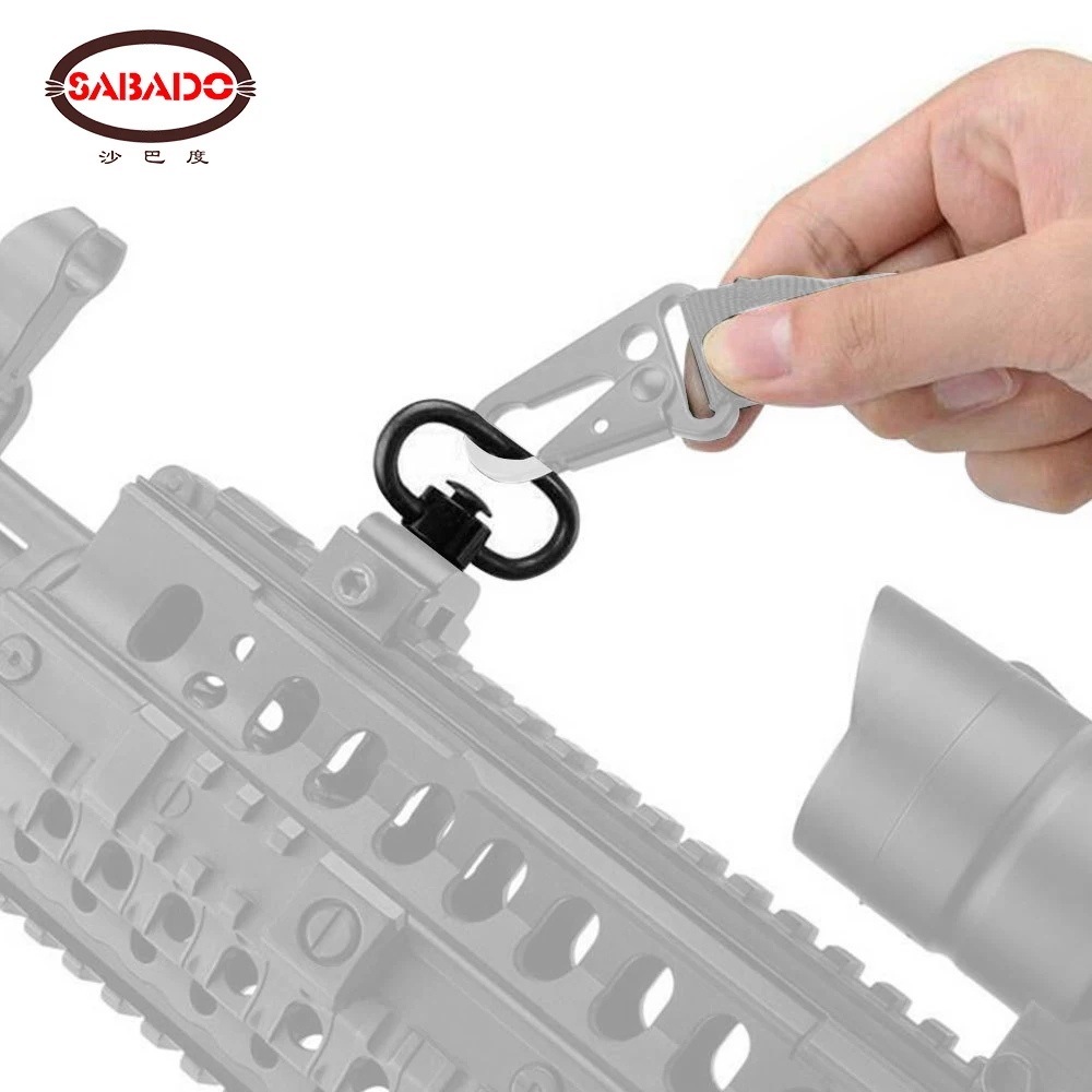 

Tactical Quick Detach Push Heavy Duty Sling Swivel Button Adapter QD Rotating Attachment 2 Point Airsoft Hunting Accessories