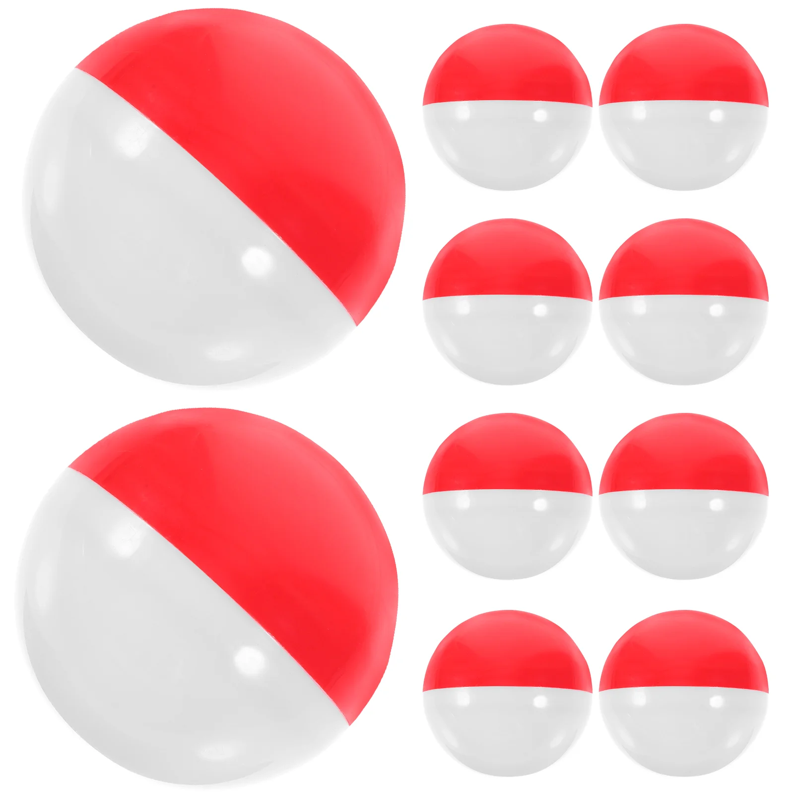 

50Pcs Vending Machine Capsules Empty Plastic Candy Balls Colored Round Capsules Plastic Gumball Capsules Red White