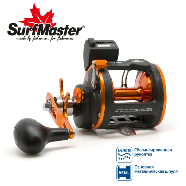 Reel multiplier surf master sea wizard 30L counter reel безынерционная  spinning fishing rod feeder - AliExpress