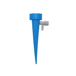 Dual Pack Self - Watering Plant Spikes with Adjustable Flow Valve for Indoor and Outdoor Use (2pcs blue)