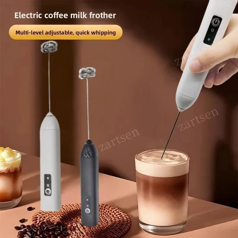 Electric egg beater, milk frother, 3-speed wireless rechargeable milk coffee mixer, handheld kitchen tool, cream frother 1