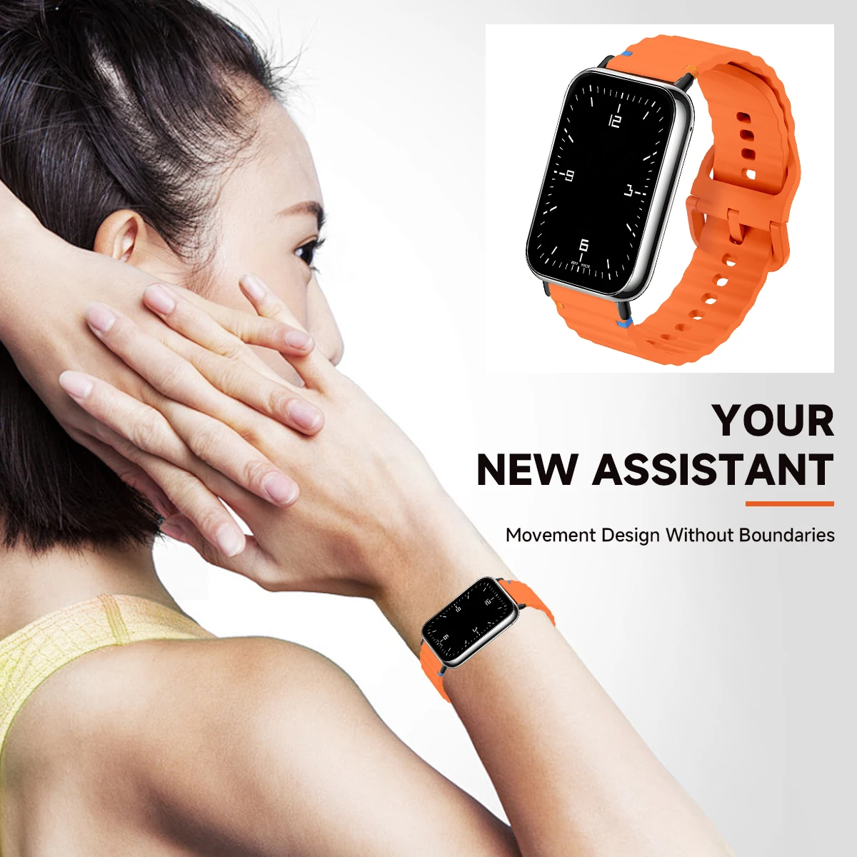 Wave Pattern Silicone Sports Strap | Replacement Wristband
