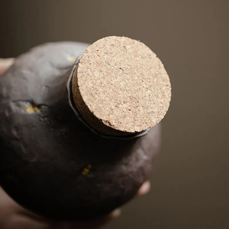 400ML Retro Old Rock Mud Tea Box Organizer Moisture-proof Warehouse Storage Tank Containers Household Tea Caddy Tea Items Gift