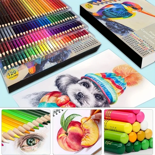 Kalour 72/120-Color Premium Soft Core Colored Pencils Set - Vibrant Artist Quality for Sketching & Drawing 5