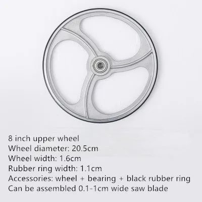 2 Bandes Caoutchouc Pour Scie à Ruban BBTISG - 30,5 Cm - Pour Travail Du Bois - Roues De 315/317 Mm