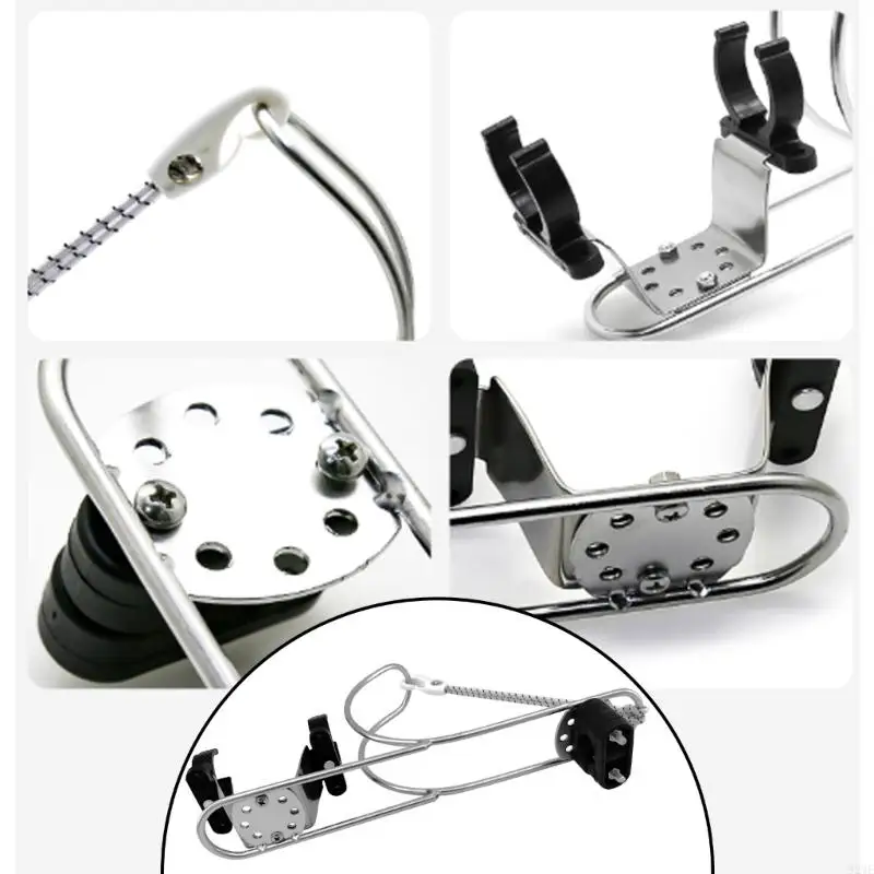 92ME Life Buoy Holder Life Buoy Rings Holder Marine Bracket Bracket Stainless For Boats & Yachts