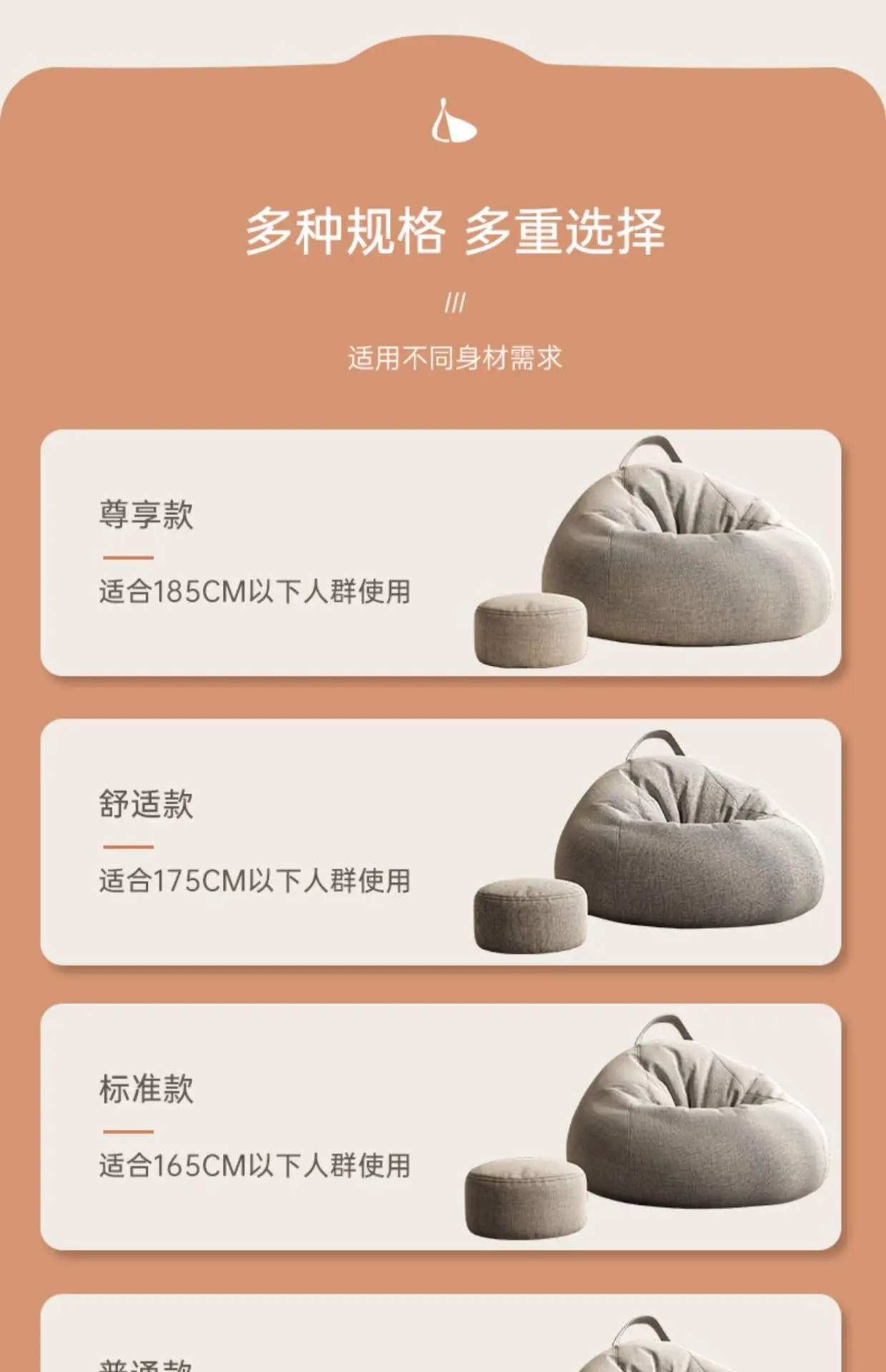 Lazy Sofa Bean Bag Single Person Can Lie Down and Sleep floor sofa muebles bean bag chair with filling