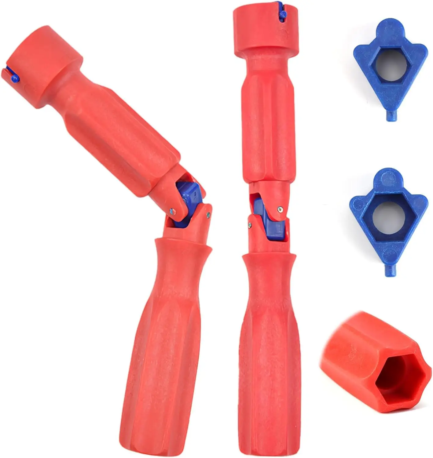 Toilet Seat Spanner Plumbing Tools 1 Set Toilet Seat Tightening Tool 2 Replacement Heads Universal Fitting Tool