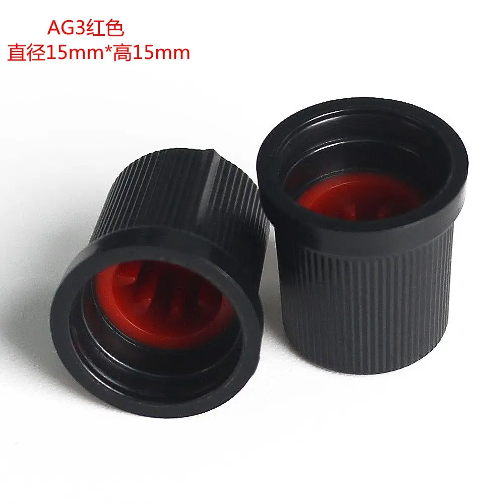 10pcs AG3 Switch Hat Cap WH148 RV09 EC11 Plastic Rotary Switch Knob 15*17mm Shaft 6MM Potentiometer Power Amplifier