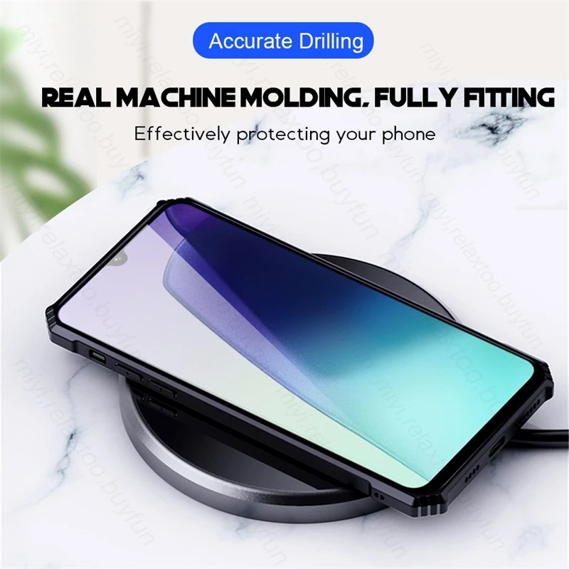 Clear Acrylic Back Cover with Magnet Holder Ring for Smartphone Protection