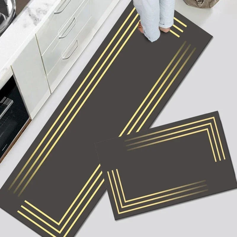 Kitchen Floor Mat Long Strip Bedroom Soft Rugs Entrance Doormat Washable Non-slip Hallway Carpet Welcome Absorbent Bathroom Mats 3