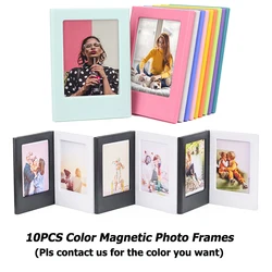 Assorted Color Magnetic Photo Frame Set - Pack of 5-20 (10pcs Any Color)