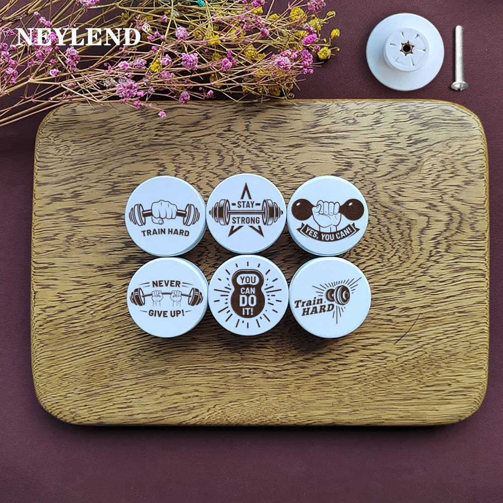 Citazioni Di Motivazione Per Palestra Incise In Legno Manopole Per Cassetti Comò Bianche Maniglie Per Mobili In Legno Naturale Per Bambini Maniglie Pe