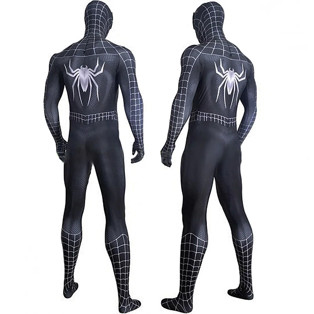 Marvel-Inspired Spider-Man Symbiote Spandex Bodysuit Cosplay Costume for Adults