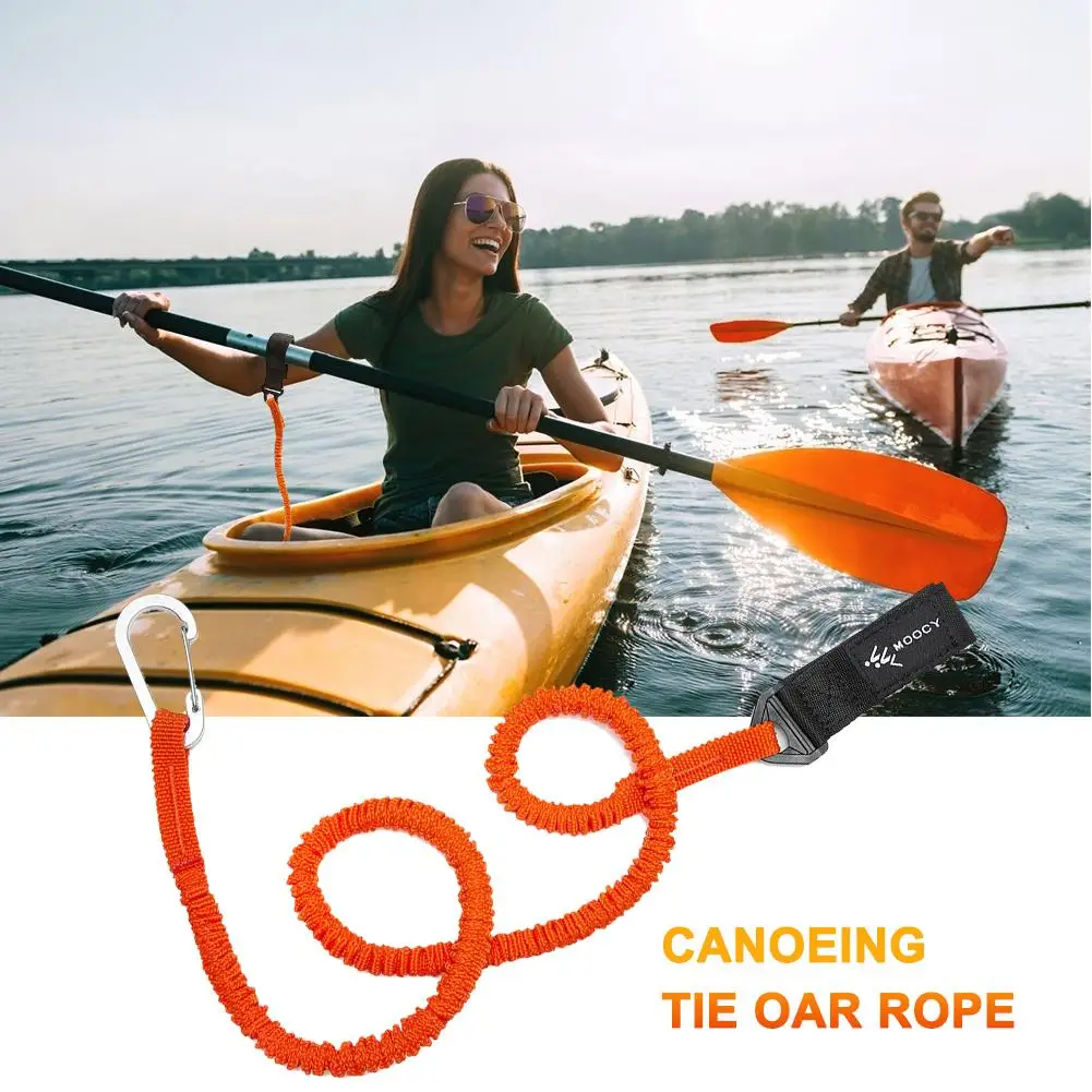 1-5Pcs Kayak Paddle Leash Wear-resistant Canoe Boat Stretchable Kayak Paddle Camping Tent Leash Adjustable Holder Lanyard