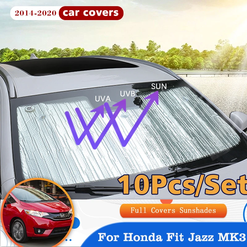 

For Honda Fit Jazz 3 MK3 GK GH GP 2014~2020 Sunshades Window Sun Visor Covers Trim UV Protection Sunproof Curtain Car Accessorie
