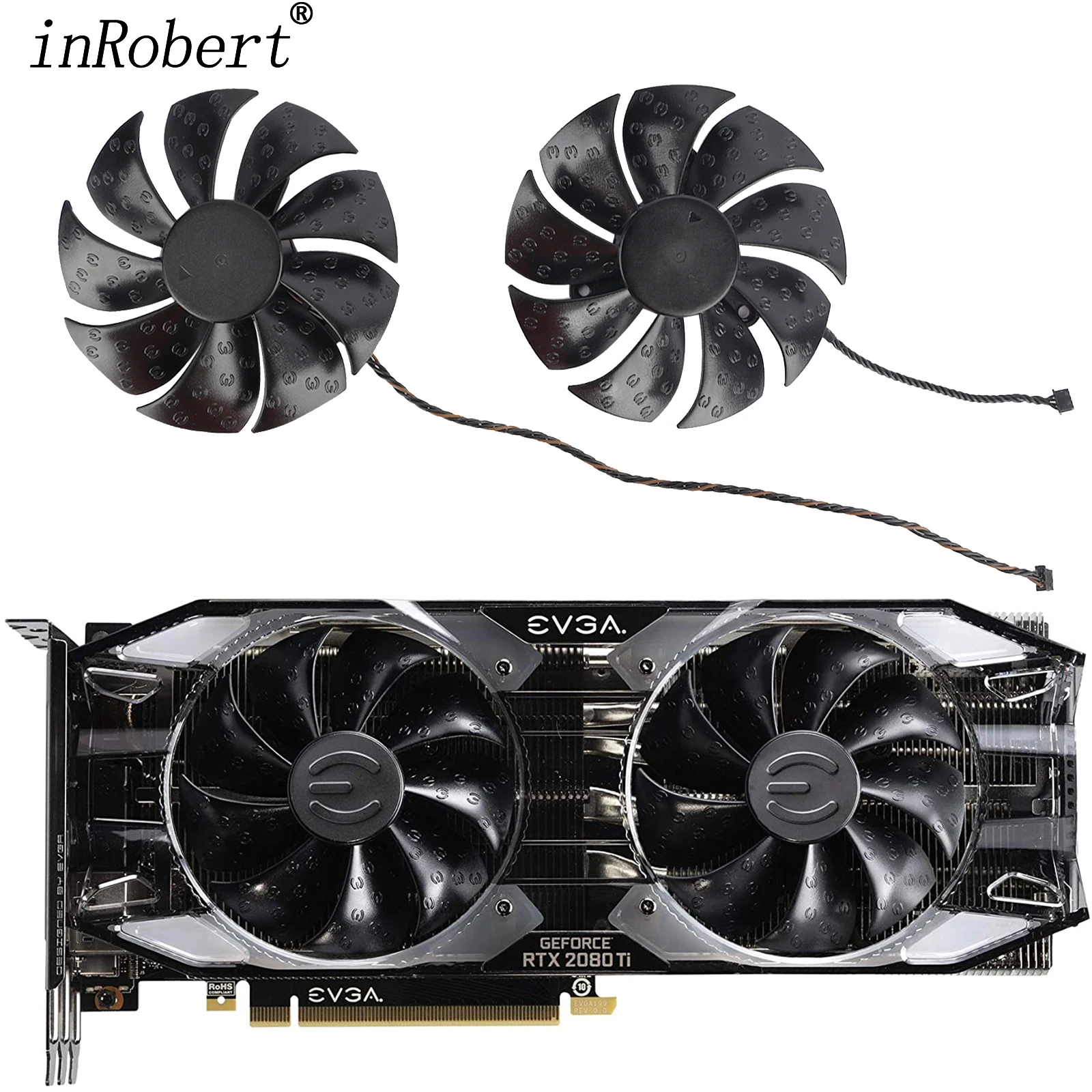 2 Pz 85Mm Pla09215S12H 4Pin Rtx2080 2080Ti Gpu Ventola Per Evga Rtx 2080 Ti 2060 2070 Super Xc Ultra Gaming Scheda Grafica Cooler