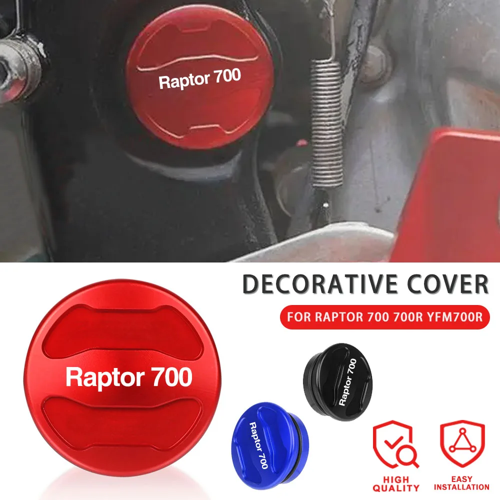 Per Yamaha Raptor 700 700R Yfm700R 2012 2016-20 Raptor 700 R Yfm 700 13-20 Motocross Swing Arm Bolt Push On Cap Copertura Decorativa