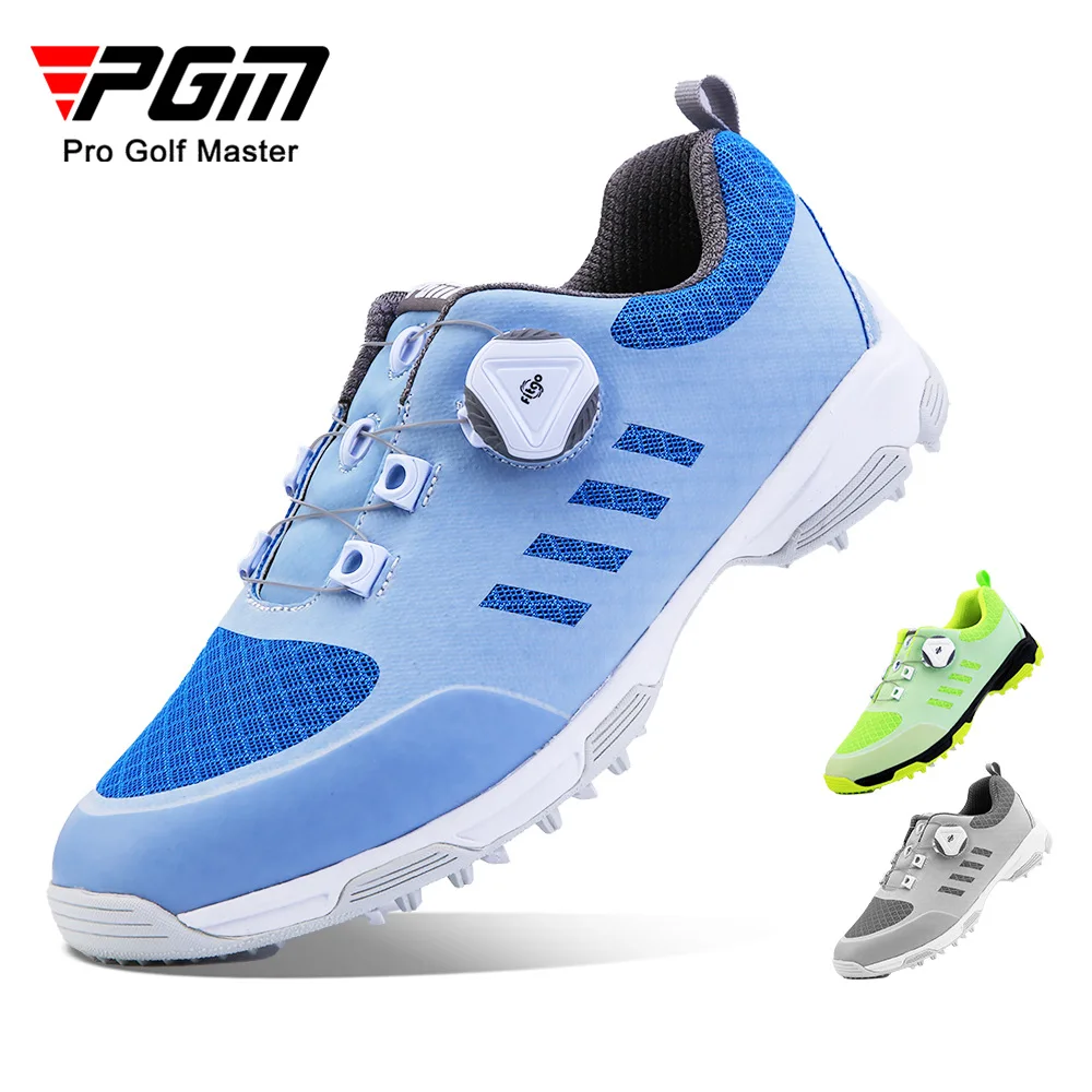 

PGM Women Golf Shoes Anti-skid Women's Light Soft and Breathable Mesh Upper Sneakers Ladies Casual Knob Strap Sports Shoes XZ227