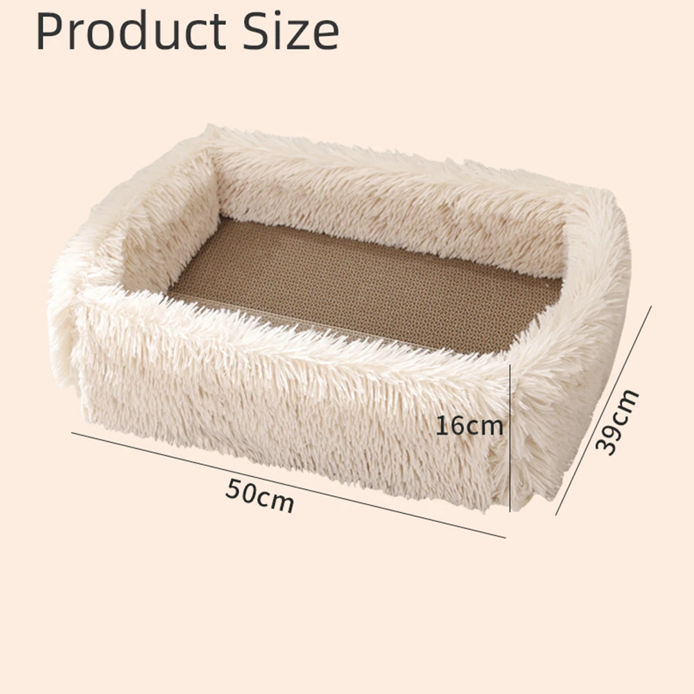 Cats Scratching Board Rectangle Cat Scratcher Pad Grinding Claws Cardboard Corrugated Paper Scrapers Fluffy Baffles Pet Supplies