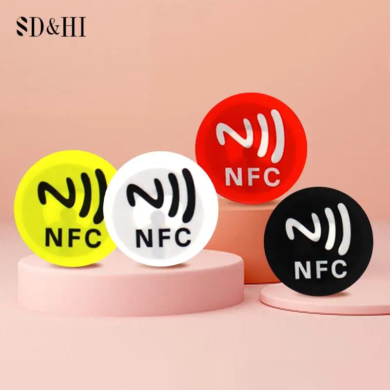 

1Pcs Random Color Waterproof PET Material NFC Stickers Smart Adhesive Ntag213 Tags For All Phones