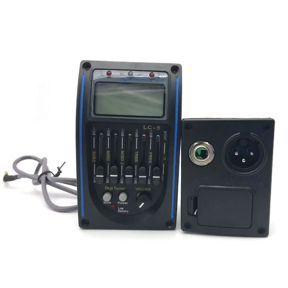 

LC-5/4 Band Acoustic Guitar Preamp EQ Equalizer EQ Preamp Guitar Tuner System LCD Display Professional