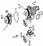 Wps3128 Per Recirdaim Pompa (Om654) W205 18 C257 18 C253 19 Vito W447 19 Vito W447 19 Vito W447 19