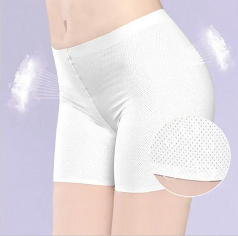 Summer Thin Breathable Women Plus Size Safety Shorts High Elasticity Seamless Pants Female Underwear Safety Pants 3 Colors safety shorts high waist shorts seamless panties safety pants high waist underwear women shorts underwear
