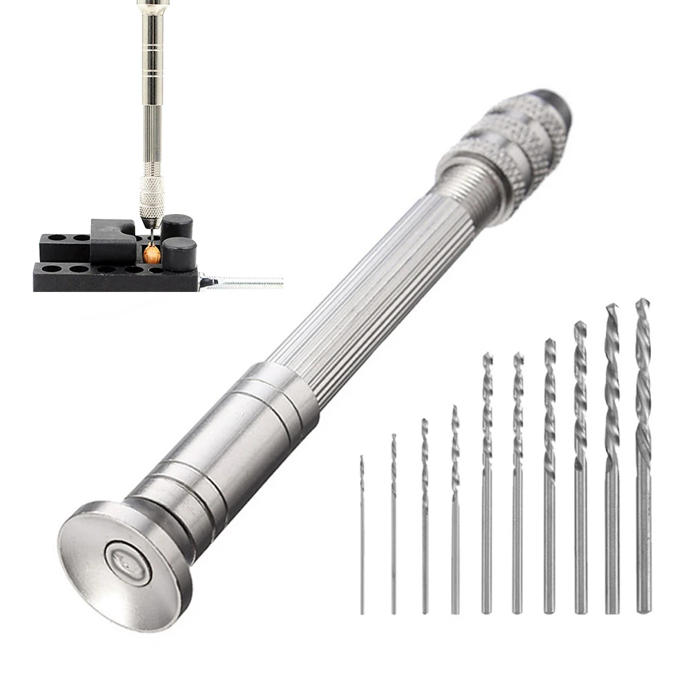 

0.3-3.2mm Hand Drill Micro Hand Drill Woodworking Drilling Tools For Models Hobby DIY Jewelers Diamond Drilling Rotary Tool
