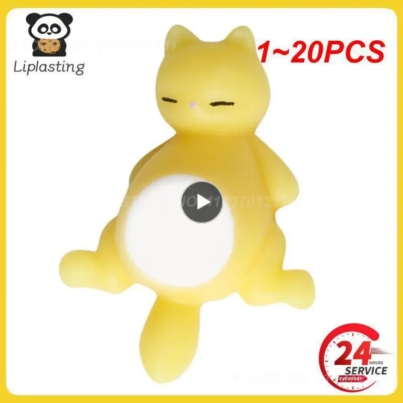 

1~20PCS Kawaii Anti Stress Ball Cat Squeeze Toy Squishy Decompression Toy Creative Children's Toys Cute Desktop Decor Stress