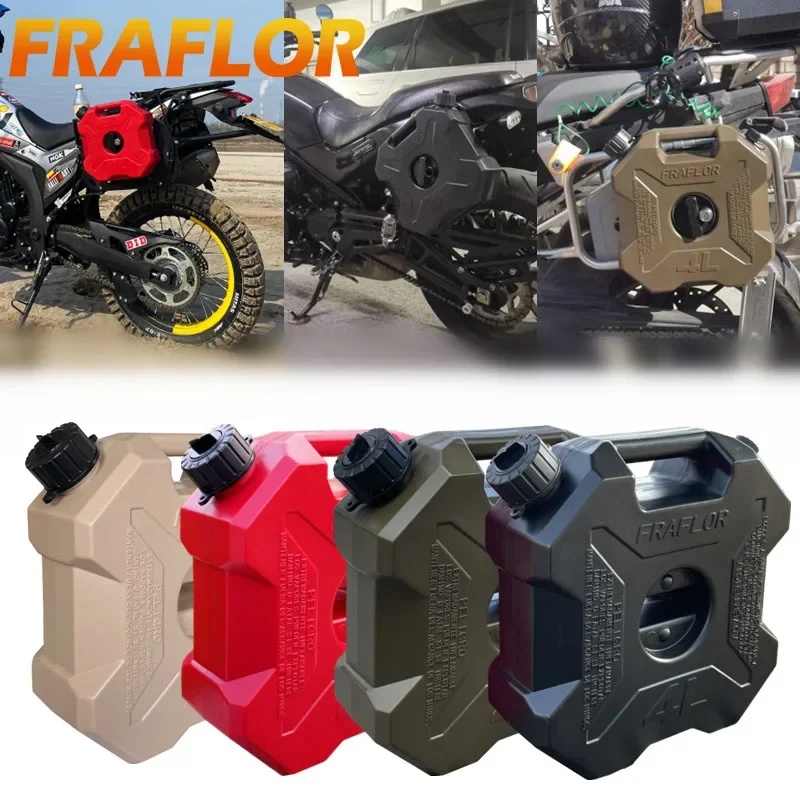 Plastic Fuel Tank 4L Boat ATV UTV Motorbike Car Jerry Can Holder Lock Diesel Gas Petrol Jerrycan Spare Fuel Container Carrier Drum