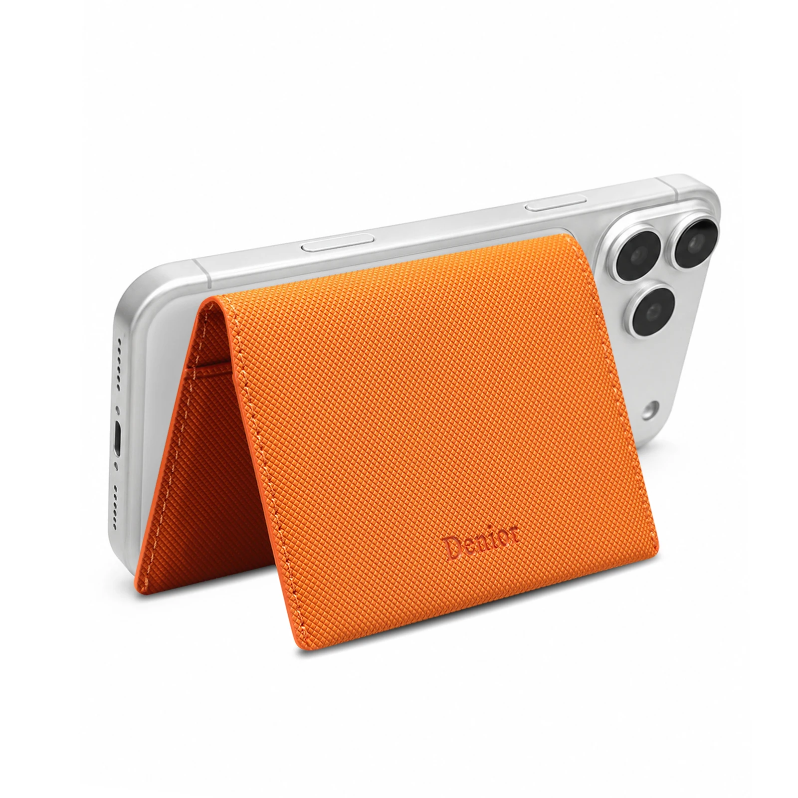 Leather Magnetic Phone Wallet with Card Holder