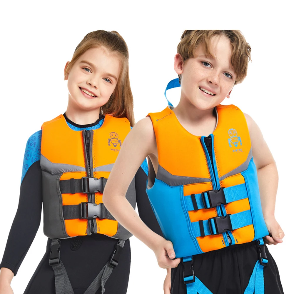 New Children's Neoprene Buoyancy Vest Professional Swimming Life Vest  Portable Lightweight Swimming Rafting Safety Life Jacket