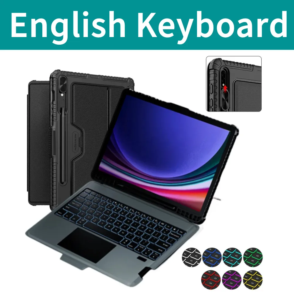 Androidタブレットアクセサリー GALAXY tab s9 book cover keyboard slim Samsung Galaxy Tab S9 Ultra Book Cover Keyboard Slim Case