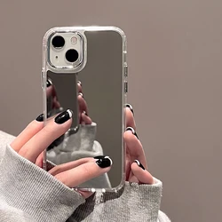 Custodia per telefono con specchio di lusso - Silicone premium
