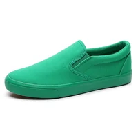 New Canvas Driving Shoes Men Green Black Yellow White Vulcanized Lazy Canvas Shoes Mens Designer Sneakers Fashion Men 1