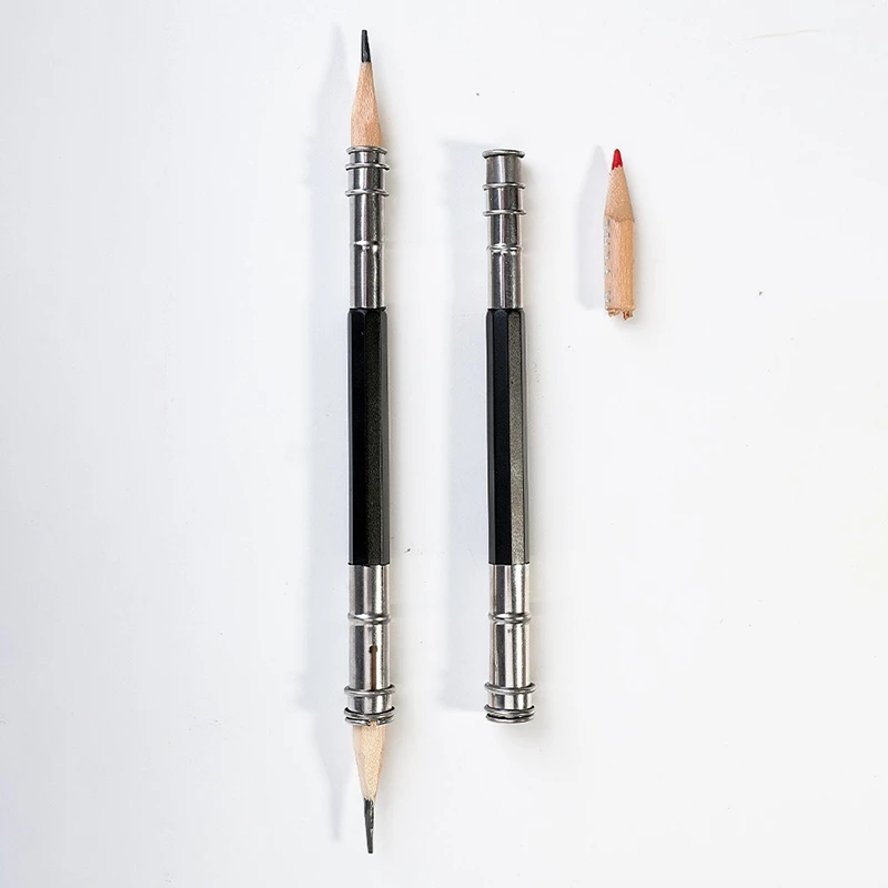 10PCS Pencil Extender Holder Adjustable Pencil Lengthener Tool Coupling Device For School Art Writing