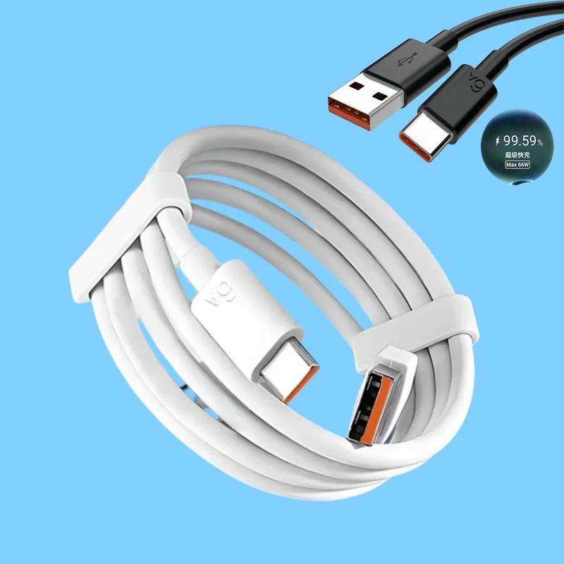 포 아너 100W 6A USB 타입 C 케이블 66W 슈퍼차지 고속 충전 데이터 케이블 포 아너 80 90 100 400 매직 4 5 6 7 프로 VS V2 V3 V5