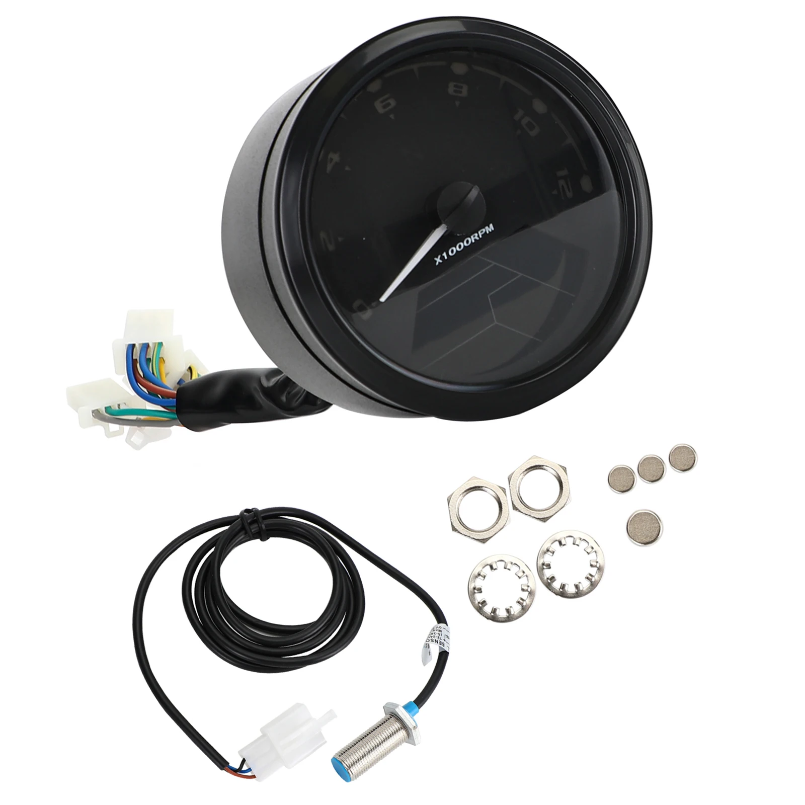 Digital Tach Hour Meter Gauge Tachometer Job Timer For