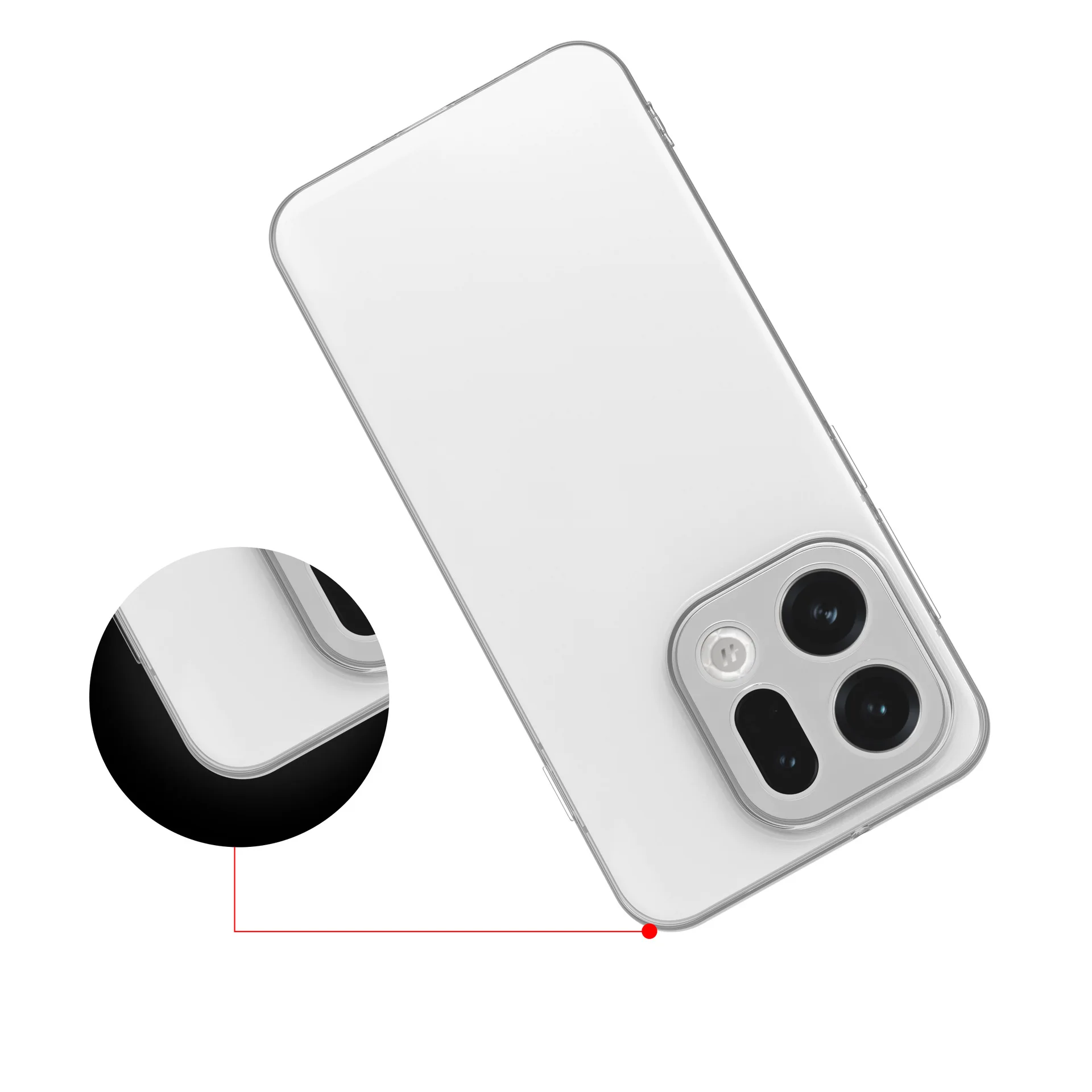 Sleek Slim Soft TPU Clear Transparent Phone Case - Perfect Fit Cover