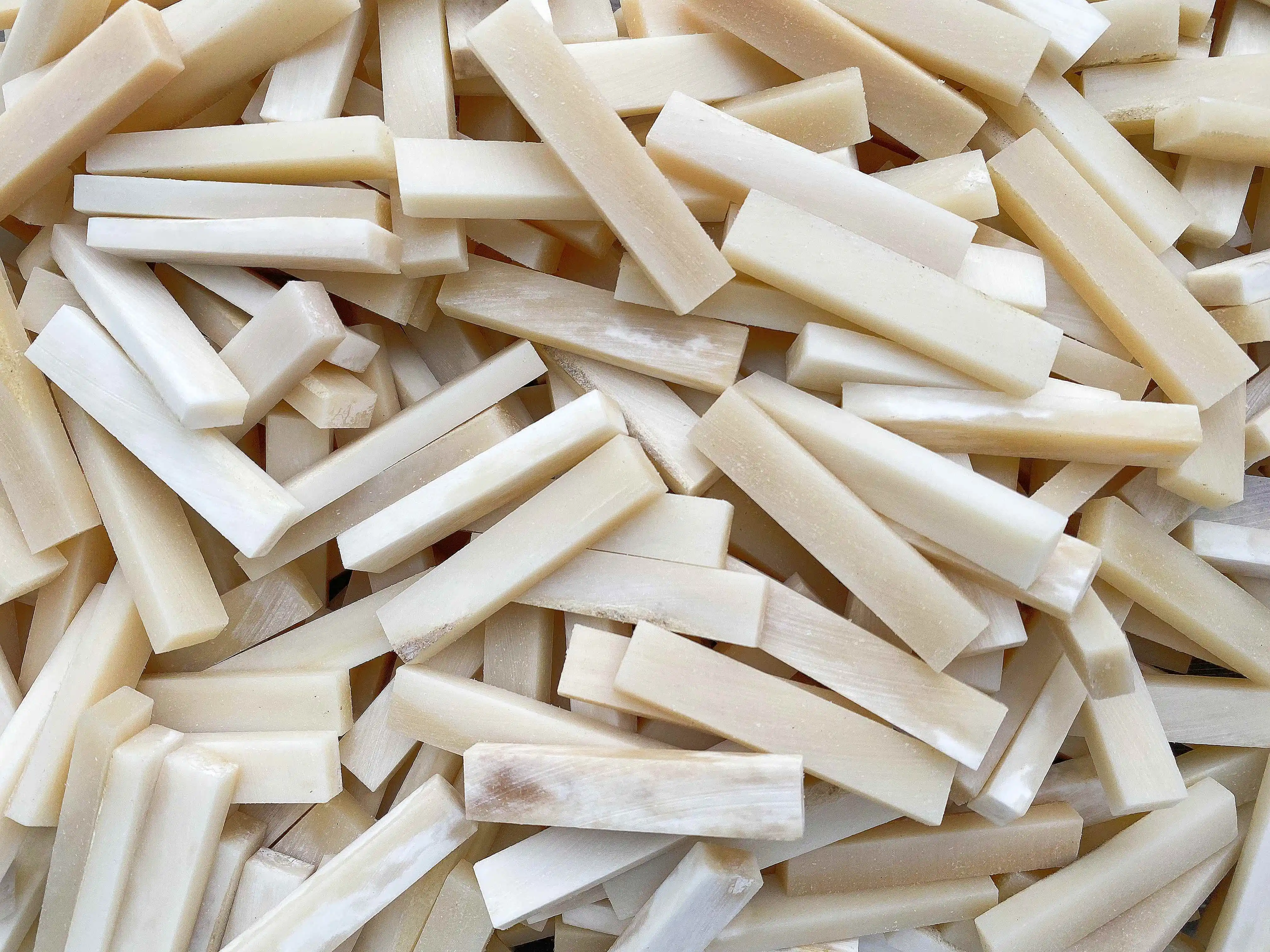 Guitar Bridge Nut Camel Unbleached Bone 4X 55x11x6.5mm