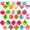 10/30PCS Pop Fidget Toys Mini Pop Keychains Toddler Toys Fidgets Pack Sensory Toys Bulk Packs Reduce Pressure Party Favors Gifts 1