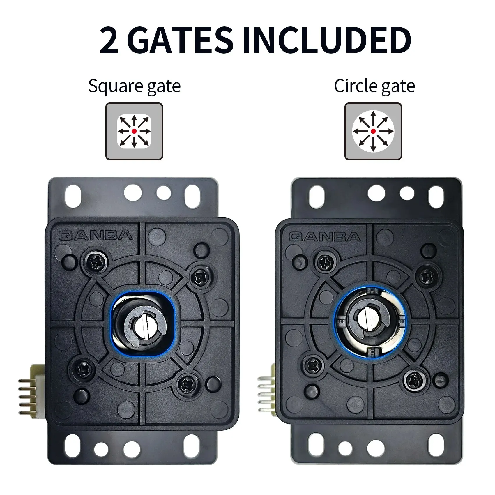 Qanba 중력 기계식 아케이드 조이스틱 샤프트 사일런트 레버 JOV8S JCV8 조이스틱 아케이드 액세서리 빠른 DIY 부품