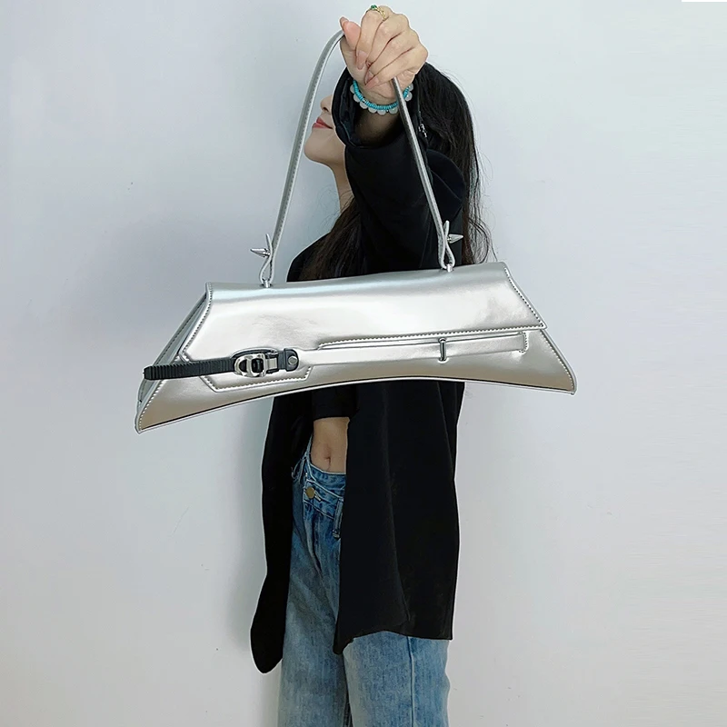 Moto & Biker Underarm Bags for Women Luxury Designer Handbags And Purses Lady Shoulder Tote