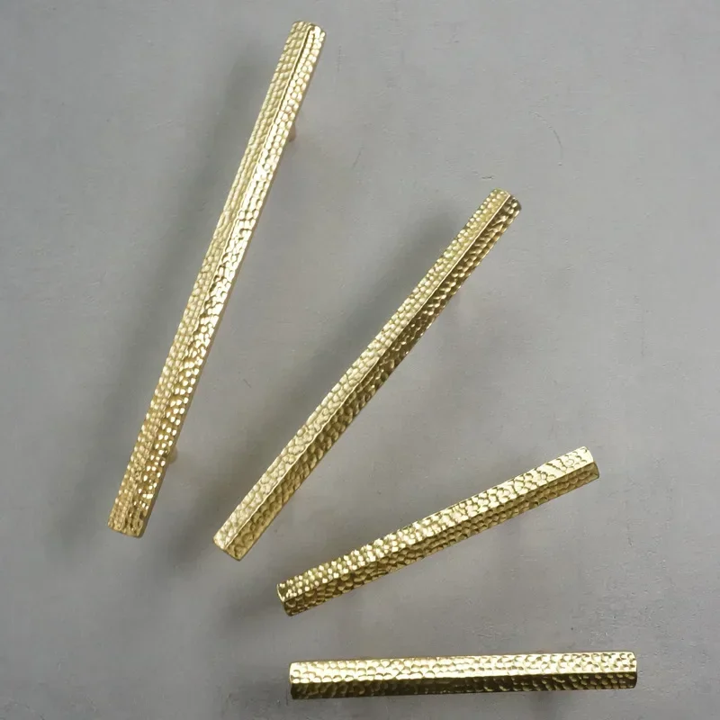 Hexagonal Brass Handle para porta do armário