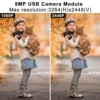 ELP 8MP Webcam With Fixed Focus 4/6/8/12mm CS Lens IMX179 Camera Industrial Full HD Mini PC Camera for Windows,Linux,Mac 2