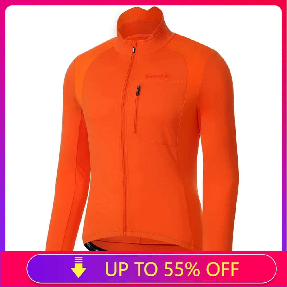 Santic Men Winter Cycling Jackets Windproof MTB Jackets Coat Keep Warm Breathable Comfort Clothes KC6104 cycling jacket cycling clothes