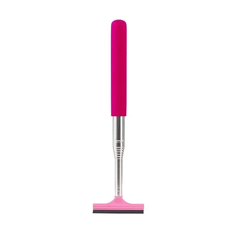 Telescopic Rearview Mirror Retractable Double-side Rod Window Cleaner Squeegee Wiper Brush Glass Cleaning Tool Car Accesories