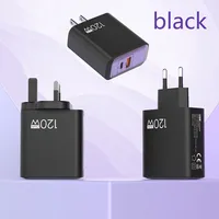 120W GaN USB C QC 3.0 Fast Charger Quick Charging PD Charger EU US UK Wall Power Adapter For iPhone Samsung Xiaomi Huawei iPad﻿﻿ 5